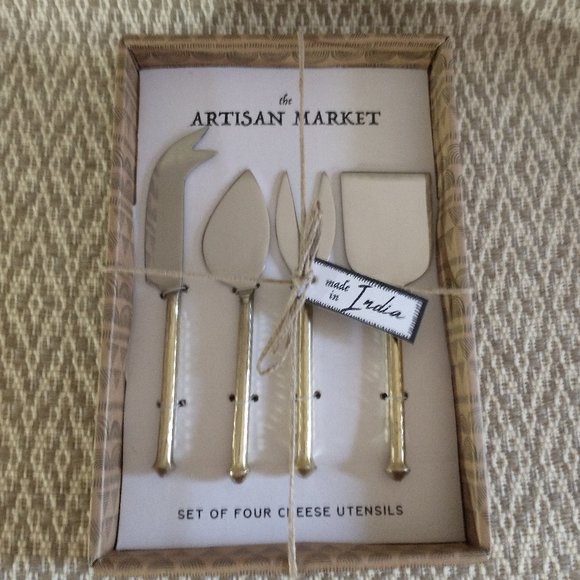 Artisan Cheese Utensils Knife Set Serving Fork - Picture 3 of 5